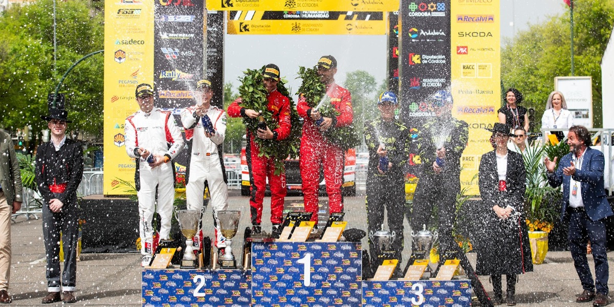 Podio del Rallye Sierra Morena