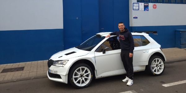 Raúl Quesada y el Skoda Fabia N5 Raúl Quesada y el Skoda Fabia N5