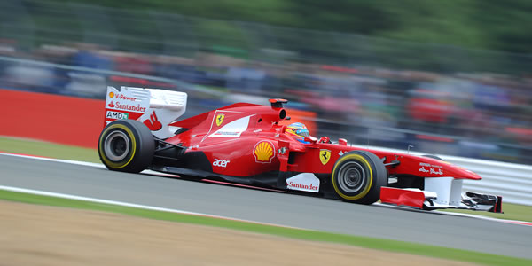 Fernando Alonso, vencedor en Silverstone