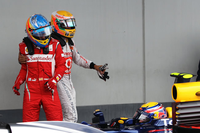 Podio del Gran Premio de Alemania 2011