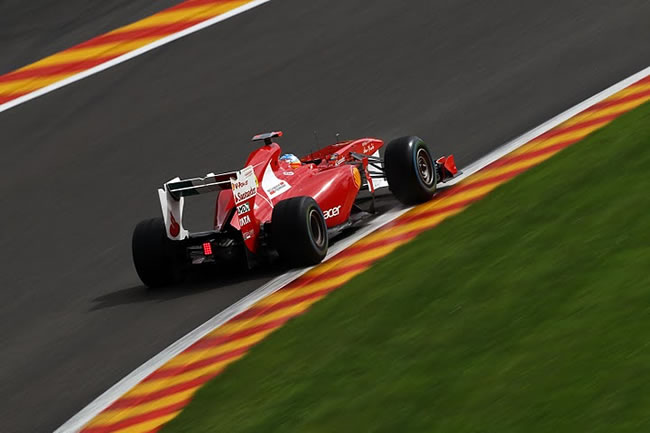 Fernando Alonso en el GP de Bélgica 2011