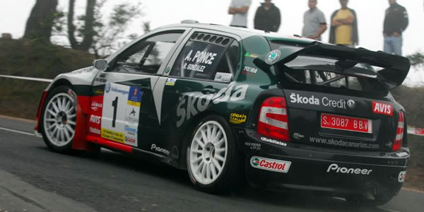 Antonio Ponce en el pasado Rallye Isla de Gran Canaria