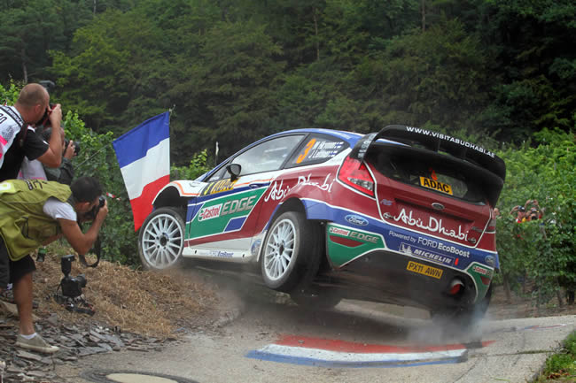 Hirvonen, en el pasado rally de Alemania