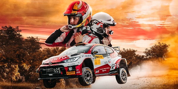 Alejandro Cachón y Borja Rozada con el Toyota GR Yaris Rally2 Alejandro Cachón y Borja Rozada con el Toyota GR Yaris Rally2
