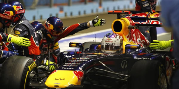 Sebastian Vettel en el pasado GP de Singapur Sebastian Vettel en el pasado GP de Singapur
