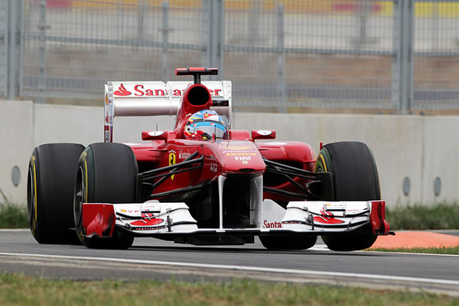 Fernando Alonso en la calificación del GP Corea