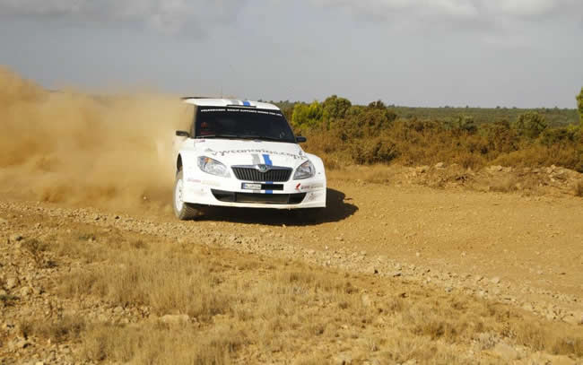 Yeray Lemes de momento el mejor de los Skoda y quinto de los S2000