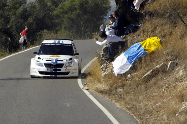 Lemes y Peñate con el Skoda Fabia S2000