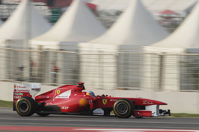 Fernando Alonso ha conseguido entrar en el podio en el GP India