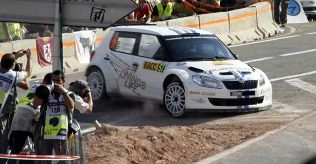 Durante el rallye