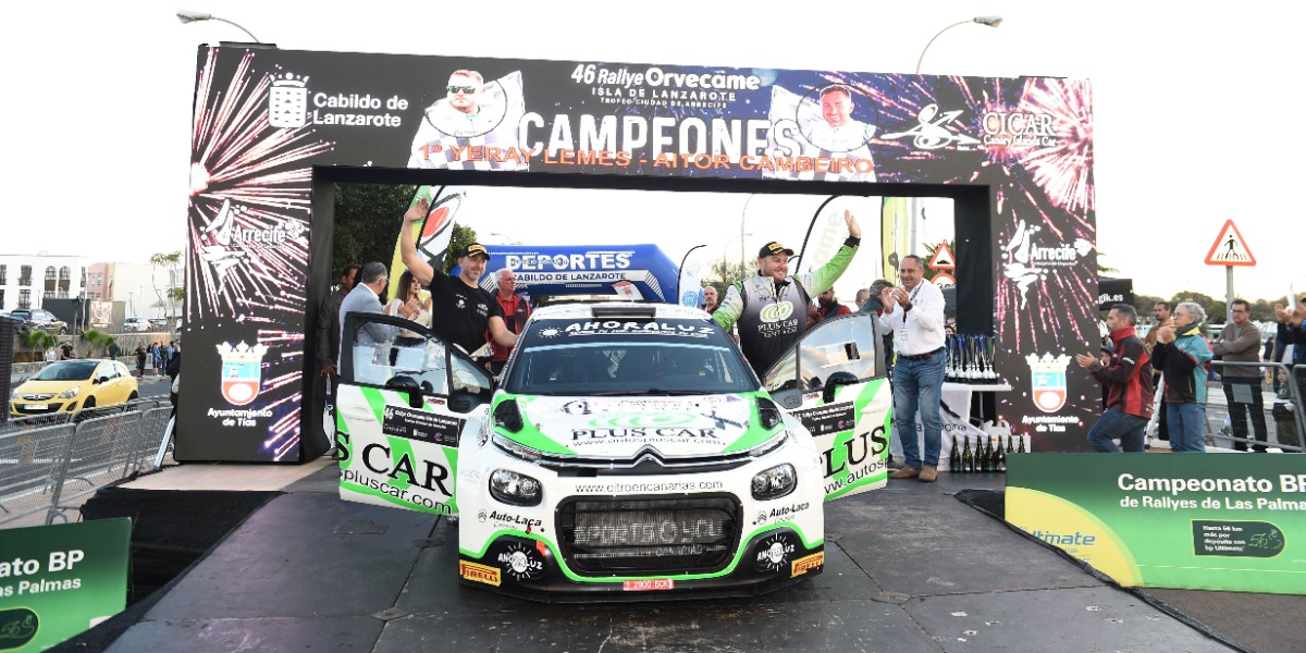 Ganadores en el Rallye Orvecame-Lanzarote