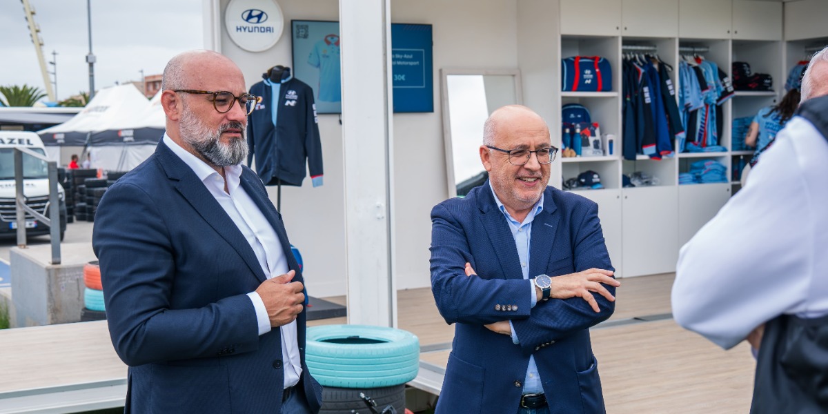 Consejero de Deportes: Aridany Romero y Presidente del Cabildo de Gran Canaria: Antonio Morales