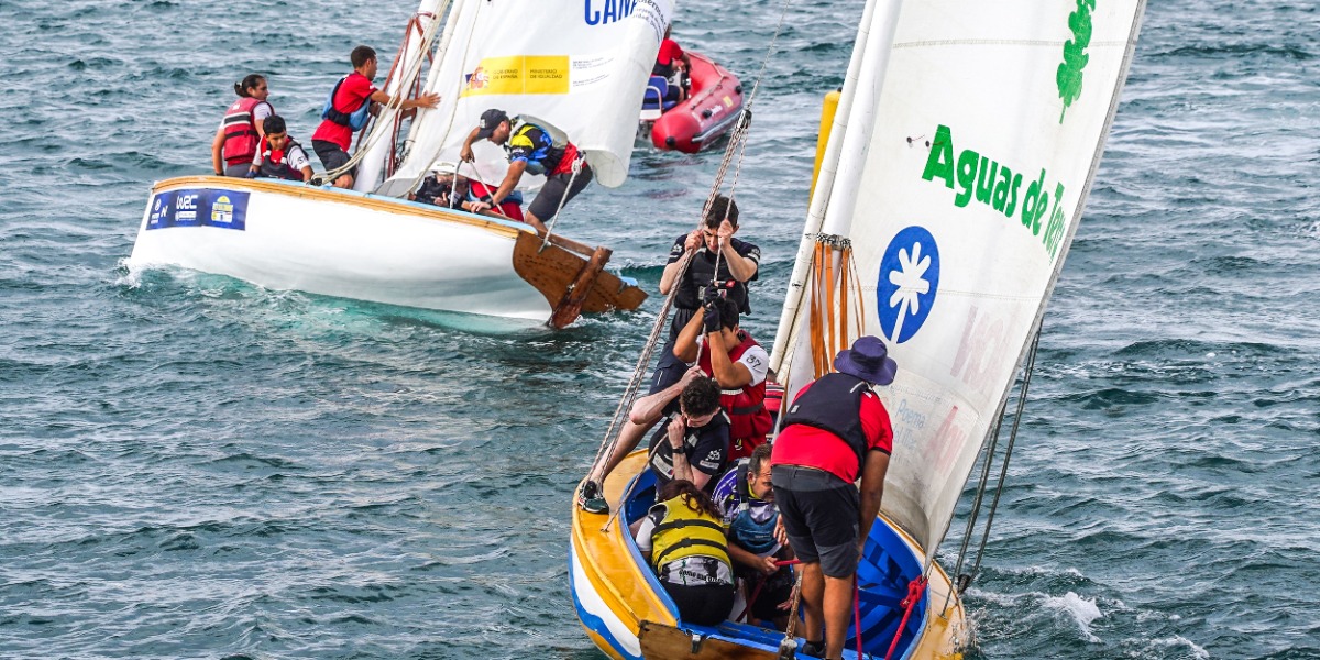 Momento de la regata