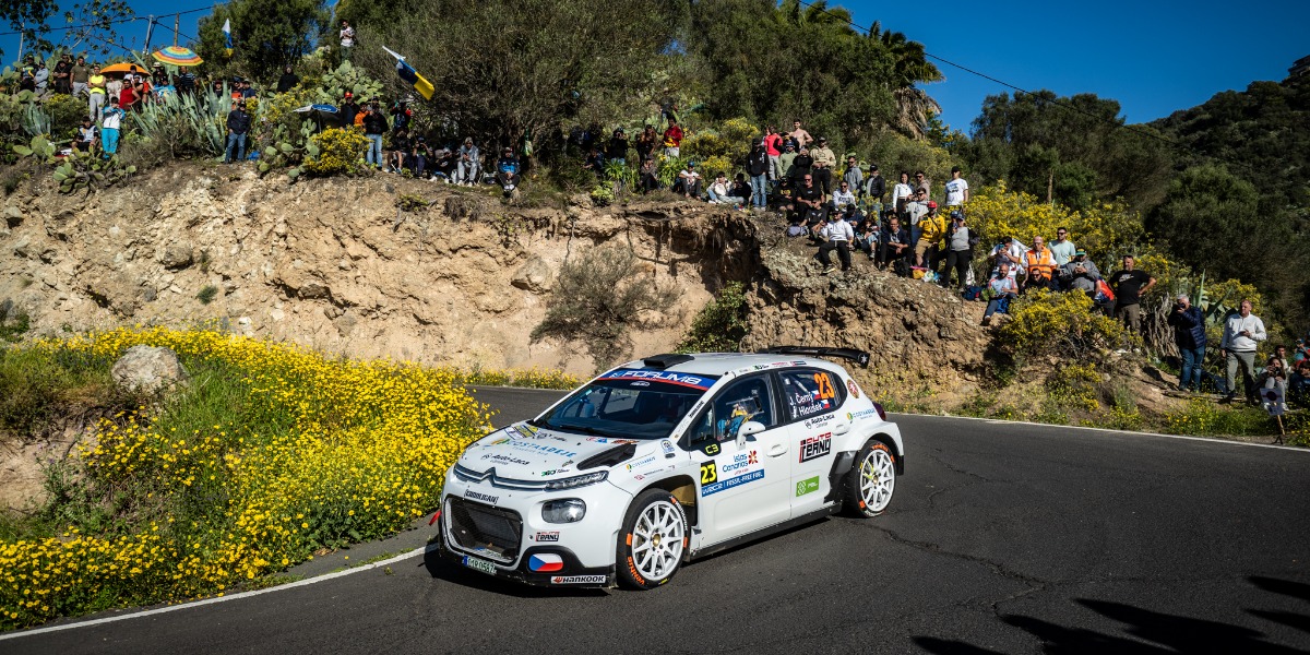 Momento de un tramo del Rally Islas Canarias 2025