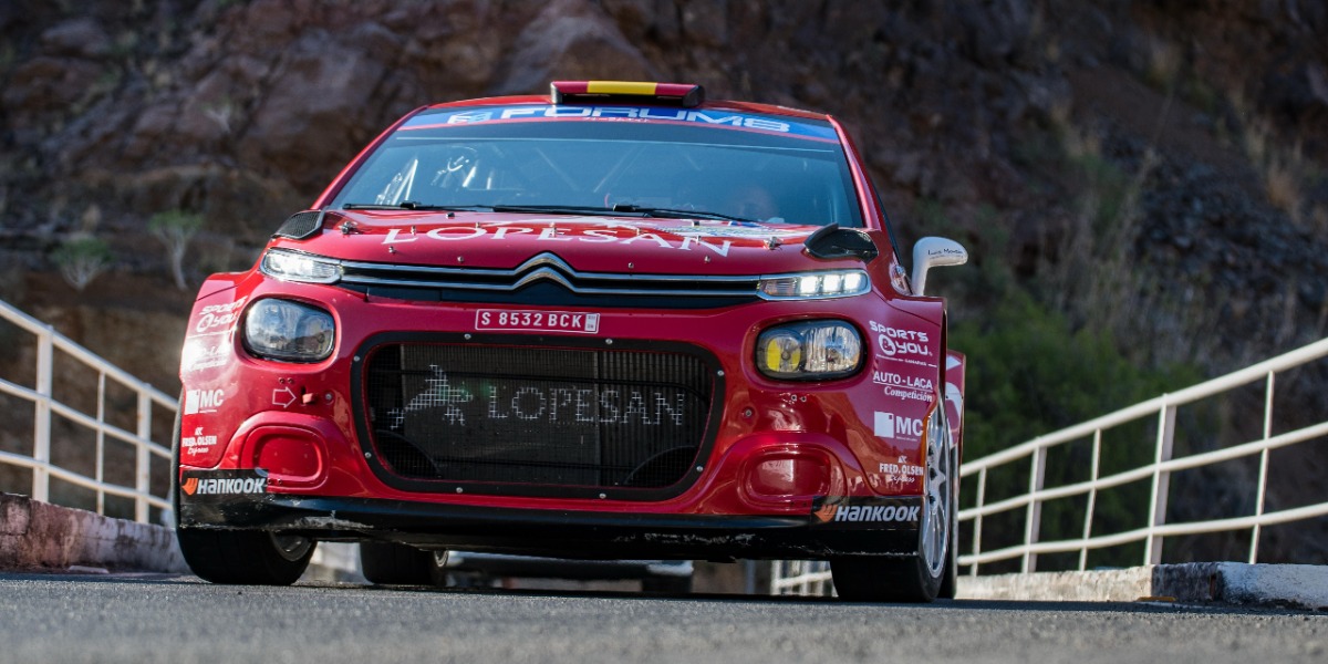 Luis Monzón y José Carlos Déniz superan el primer día de un exigente Rally Islas Canarias