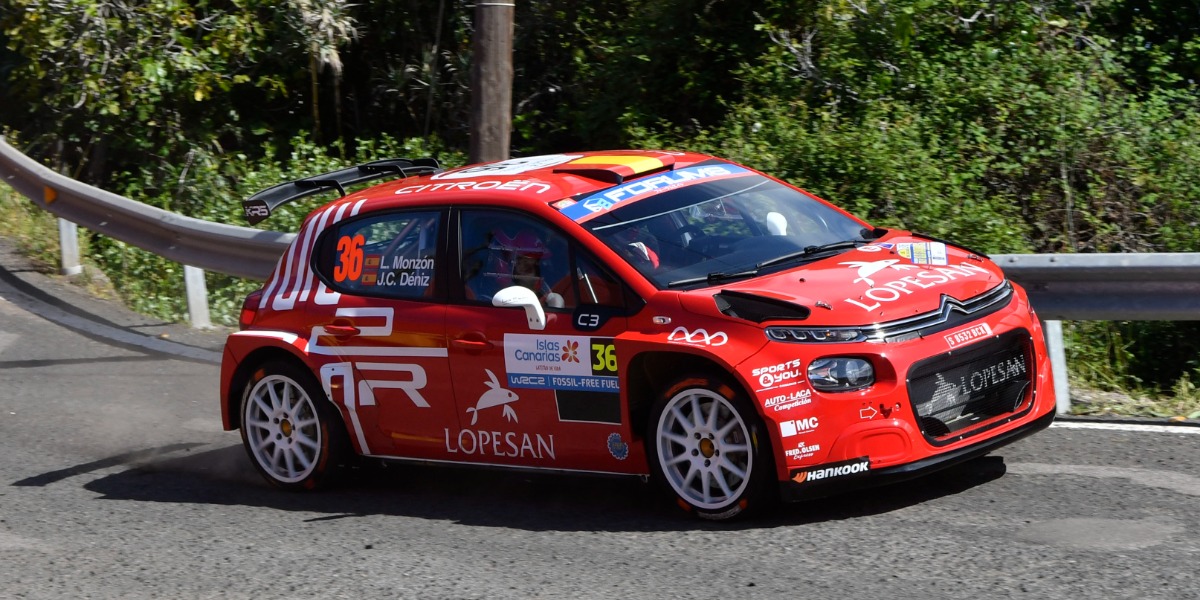 Luis Monzón y José Carlos Déniz en el Rally Islas Canarias WRC 2025 Luis Monzón y José Carlos Déniz en el Rally Islas Canarias WRC 2025