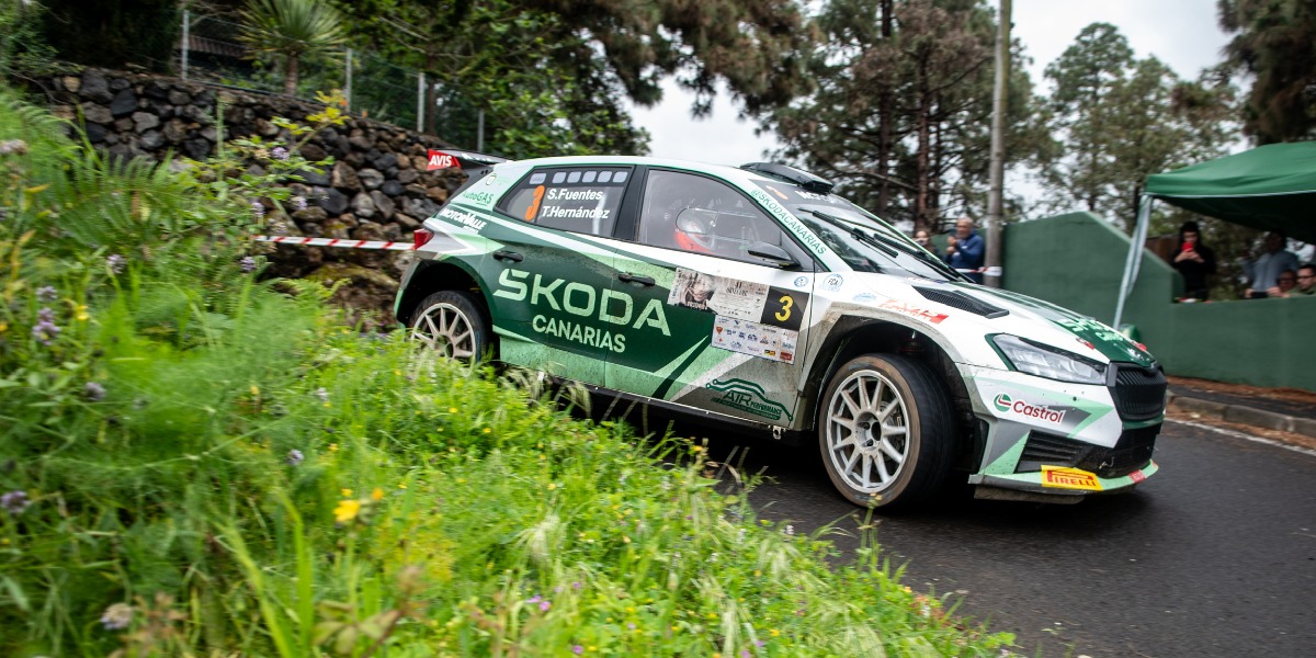 Sergio Fuentes-Teco Hernández con el Skoda Fabia RS Rally2