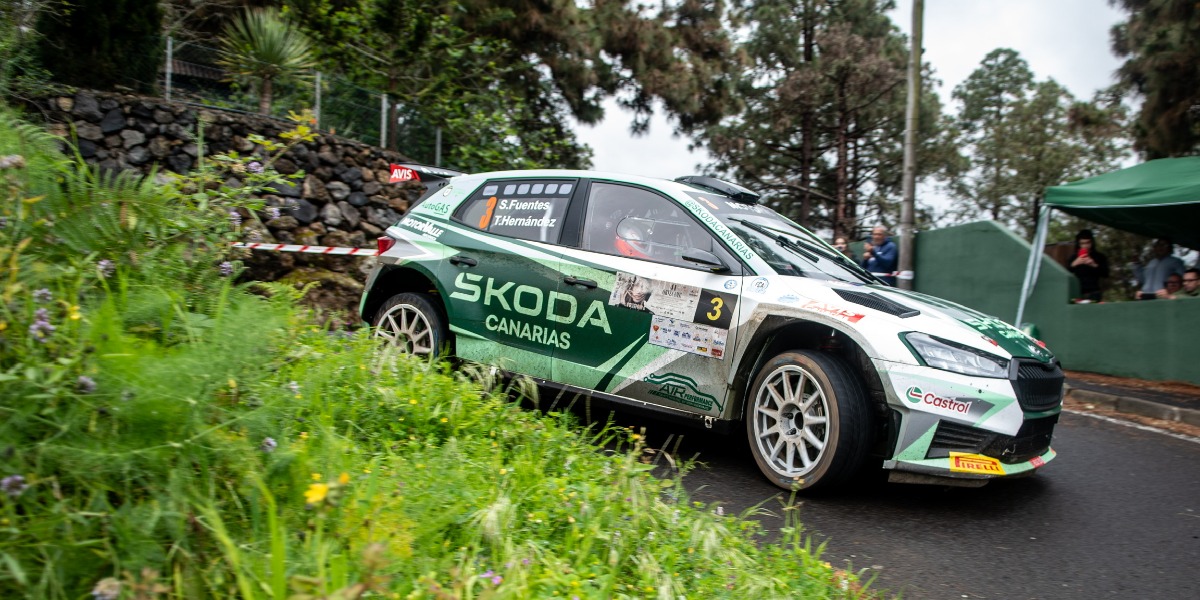 Sergio Fuentes-Teco Hernández con el Skoda Fabia RS Rally2