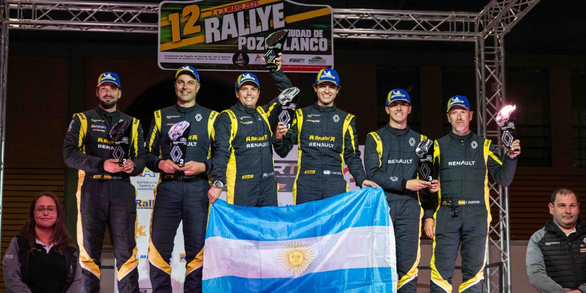 Podio del Rallye Ciudad de Pozoblanco 2025