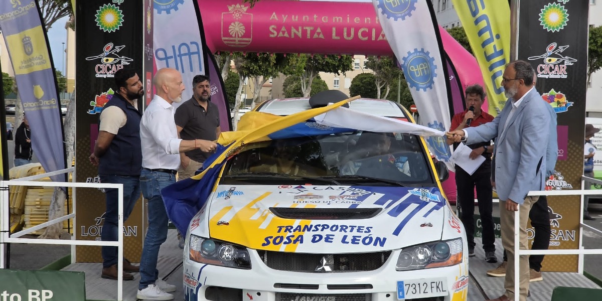 Celebrada la ceremonia de salida del Rallye y Slalom de Santa Lucía 2025