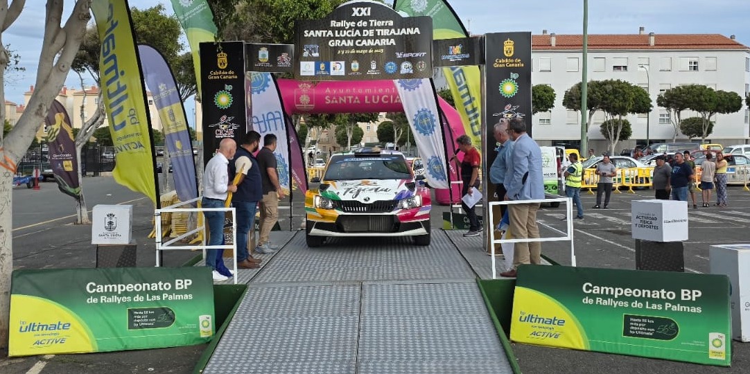 Ceremonia de salida del Rallye y Slalom de Santa Lucía 2025