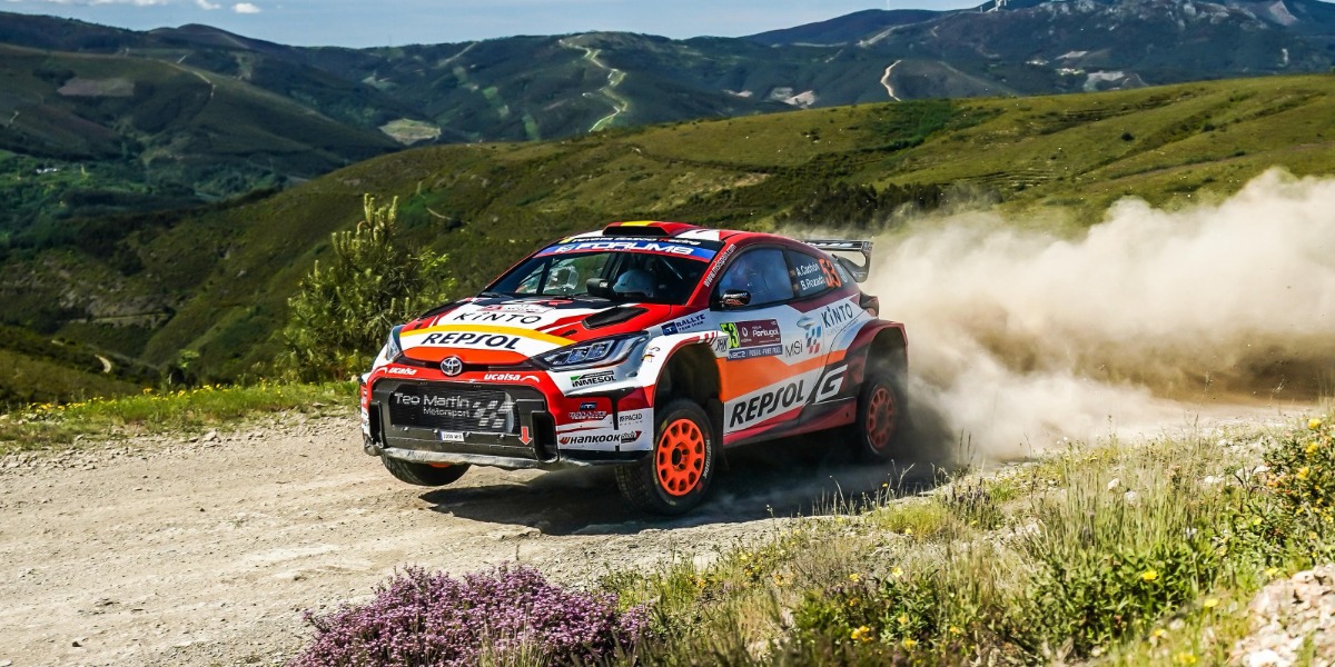 Alejandro Cachón y Borja Rozada en el Rally de Portugal 2025
