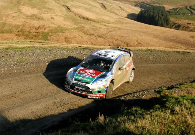Jari-Matti Latvala en el Rally de Gales WRC 2011