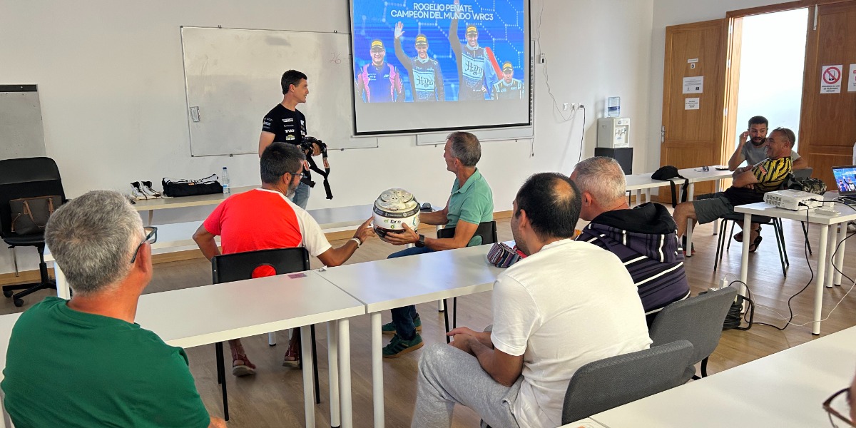 Rogelio Peñate en la Semana del Motor de La Aldea