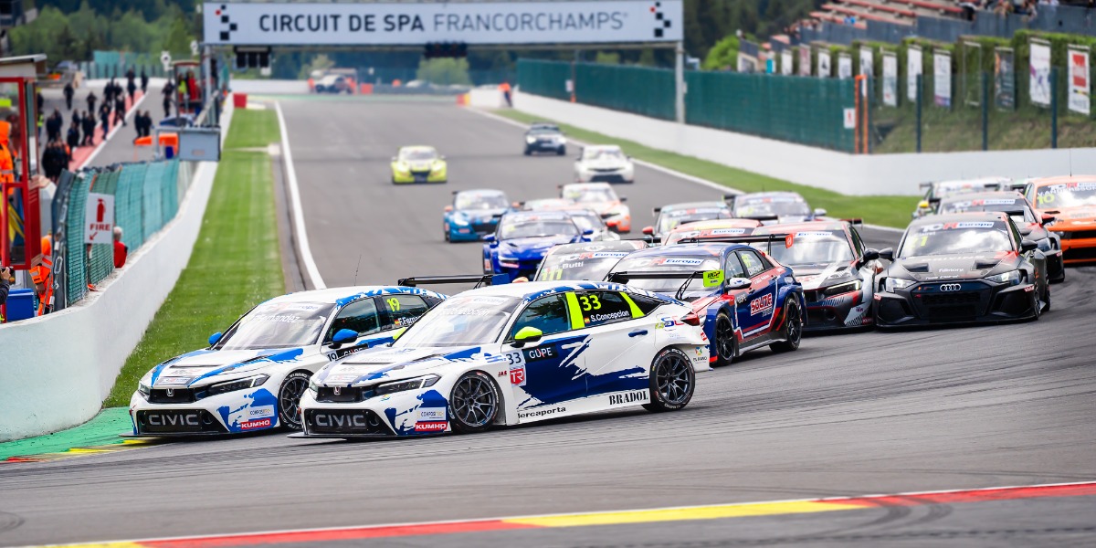 Momento de la prueba en Spa-Francorchamps