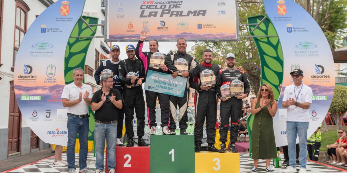 Podio del XVII Rallysprint Cielo de La Palma Podio del XVII Rallysprint Cielo de La Palma