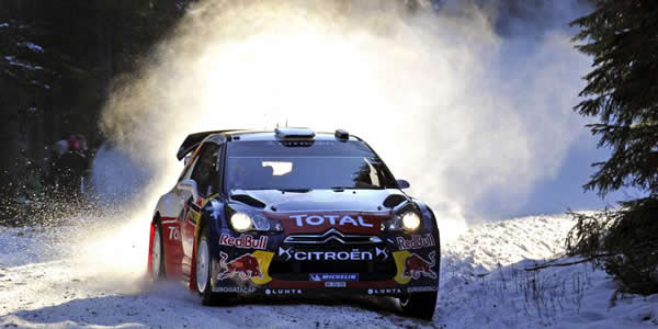 Hirvonen, el unico Citroen ante la legion Ford Hirvonen, el unico Citroen ante la legion Ford