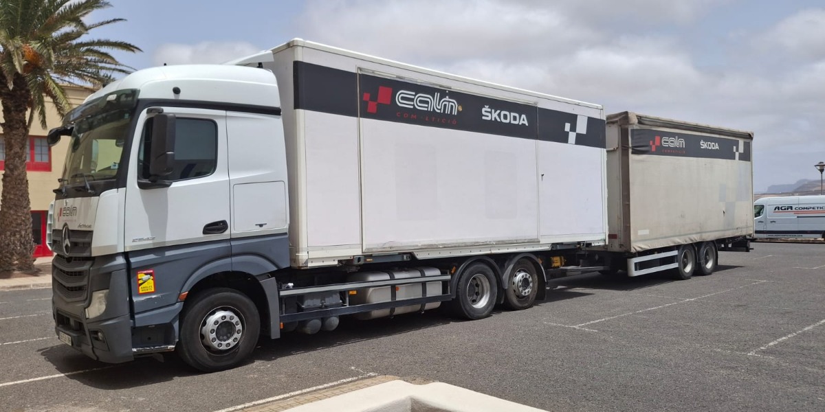 Llegada de equipos a Lanzarote