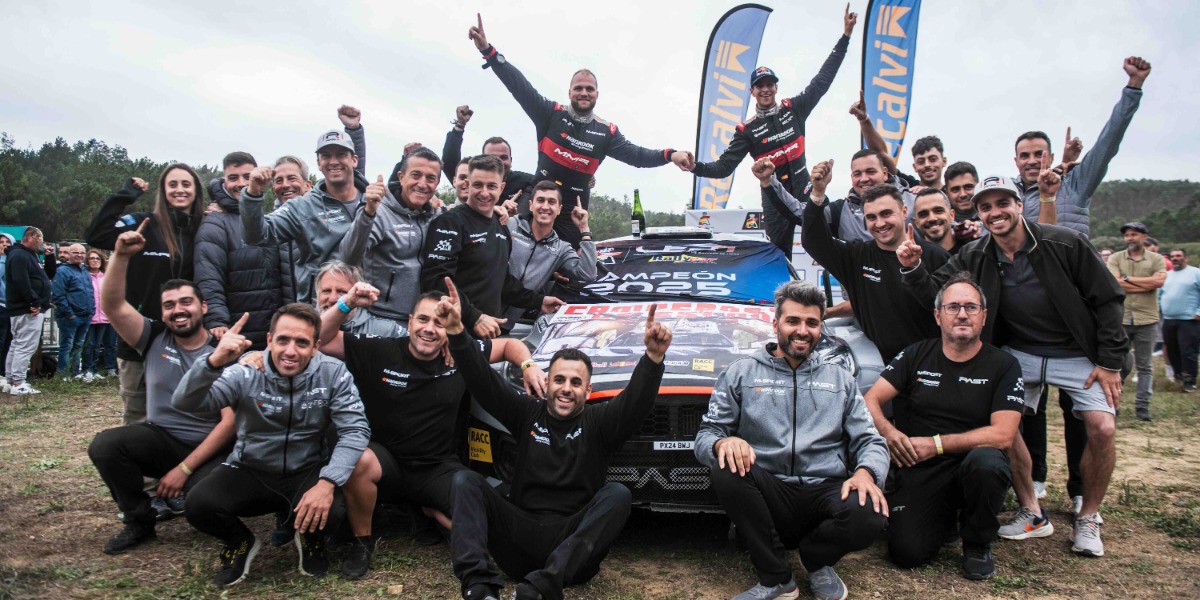 Instante de la celebración del campeonato nacional