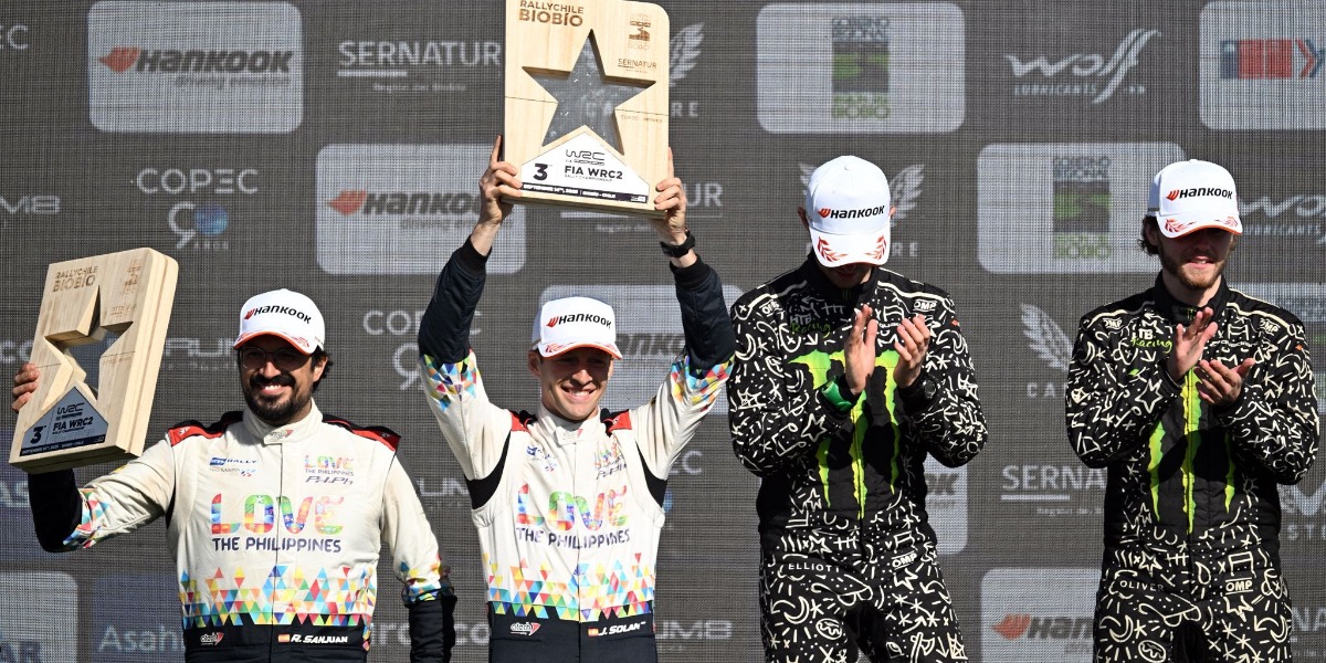 Podio del Rally de Chile 2025