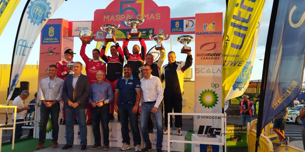 Podio del 51º Rallye de Maspalomas