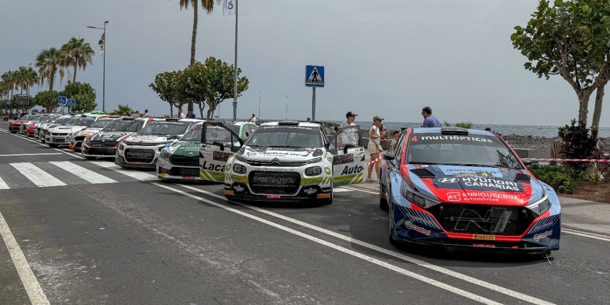 Vehículos participantes del Rallye La Palma Isla Bonita 2025