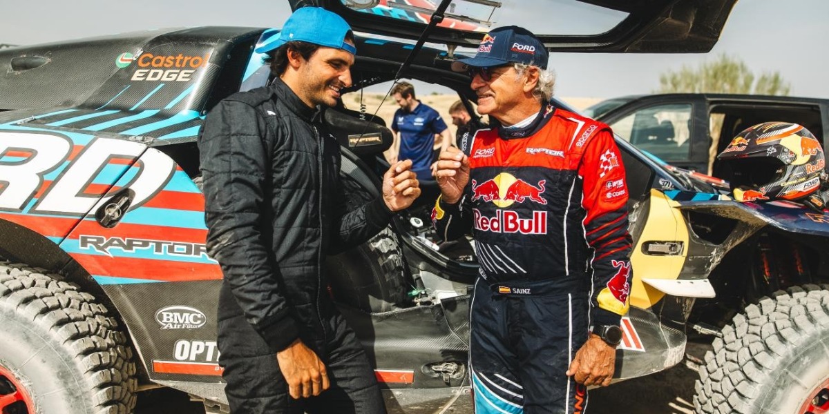 Carlos Saiz Jr. y Carlos Sainz Sr.