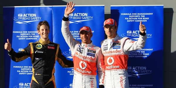 Los pilotos que saldrán desde las tres primeras posiciones
