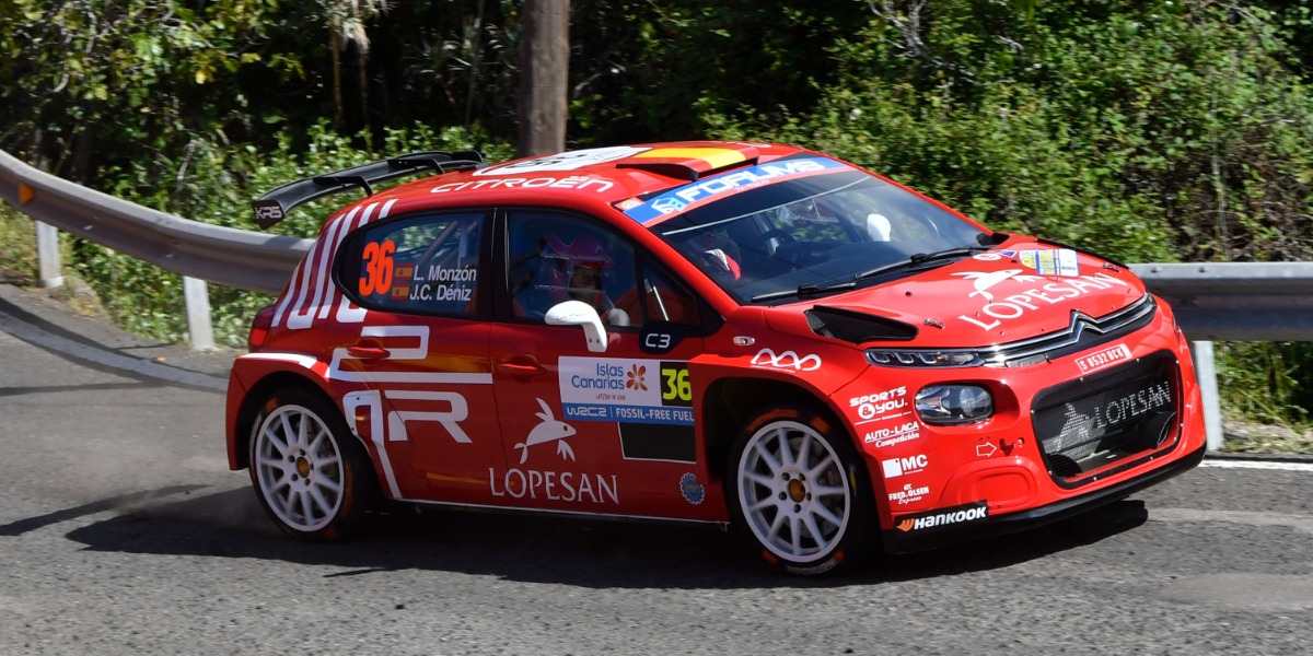 Luis Monzón y José Carlos Déniz (Citroën C3 Rally2) Luis Monzón y José Carlos Déniz (Citroën C3 Rally2)