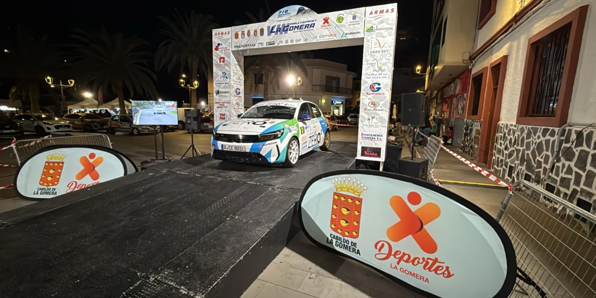 Coche Zero en la rampa de salida del Rallysprint La Gomera Coche Zero en la rampa de salida del Rallysprint La Gomera