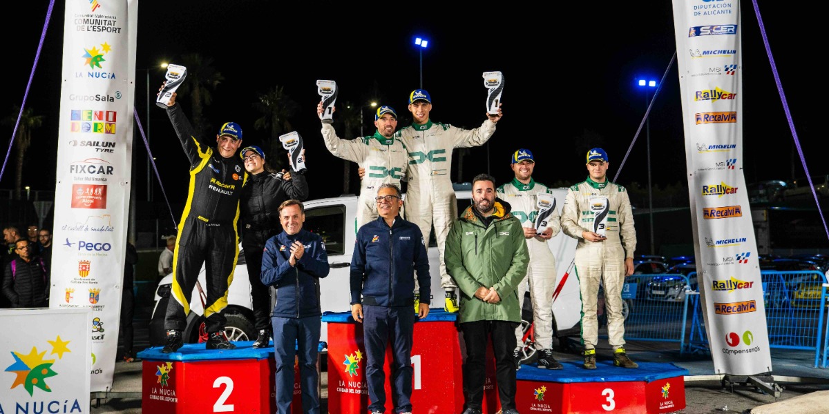 Podio de la Sandero Eco Cup Spain Asfalto en La Nucía