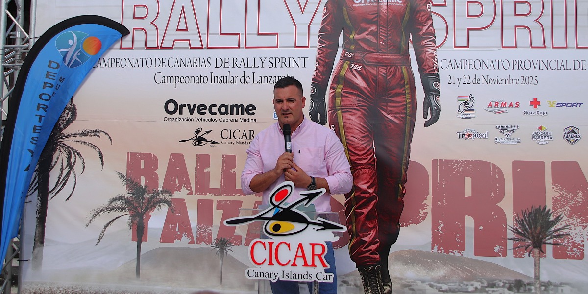 Instante de la presentación del RallySprint Yaiza 2025
