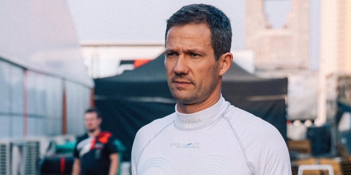 El campeón del WRC Sébastien Ogier con una camiseta 'made in Spain'