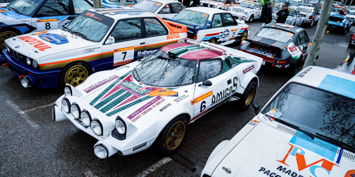 Algunos de los vehículos participantes del 73 Rally KH-7 Costa Brava