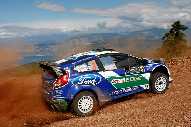 Jari-Matti Latvala a bordo de su Ford Fiesta RS WRC