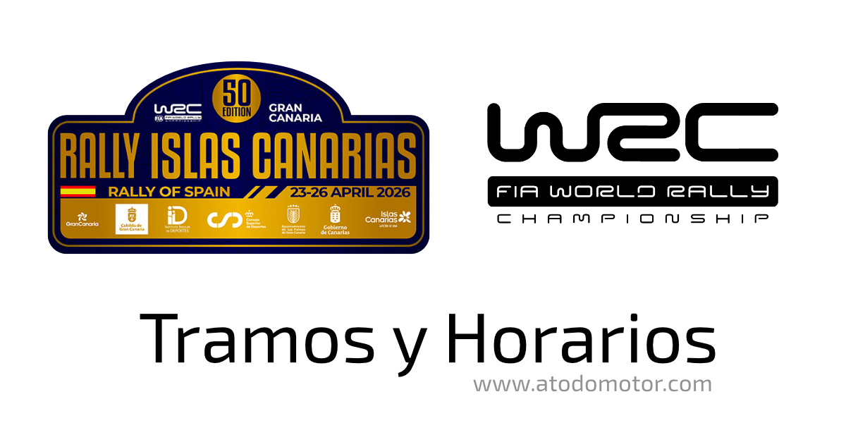Tramos y Horarios del Rally Islas Canarias WRC 2026