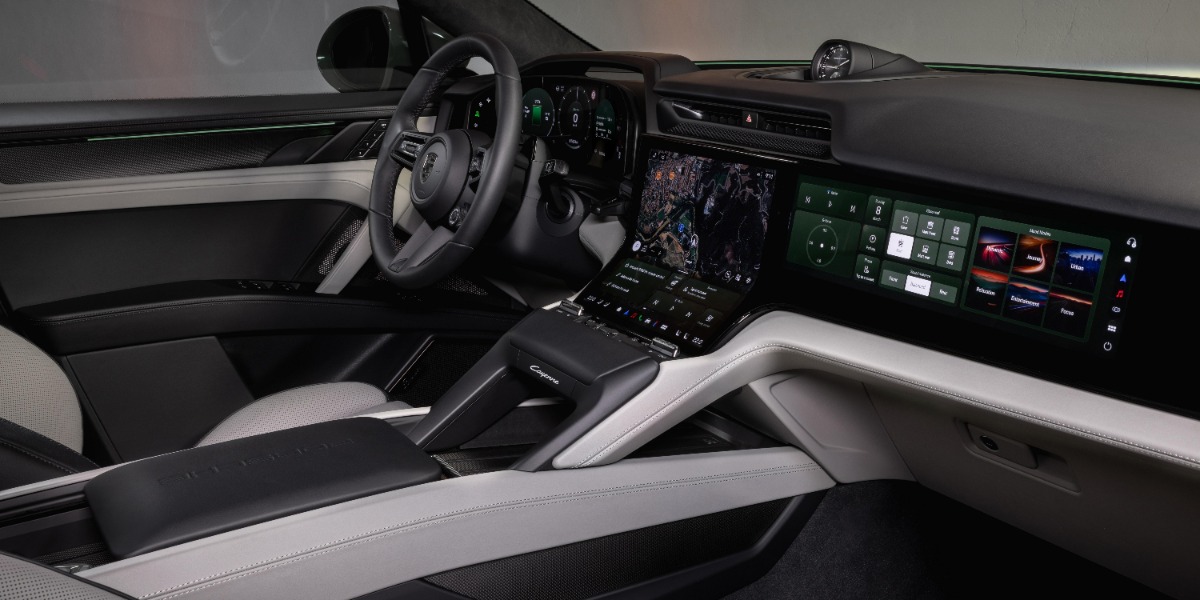 Interior del Porsche Cayenne Coupé Electric