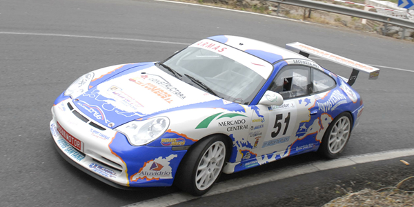 Modesto Martín con Porsche, ganador en Arucas Modesto Martín con Porsche, ganador en Arucas