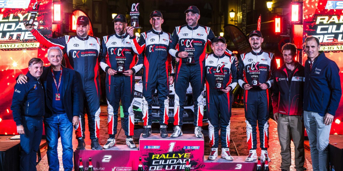 Podio del Rallye Ciudad de Utiel (Copa Kobe Motor)