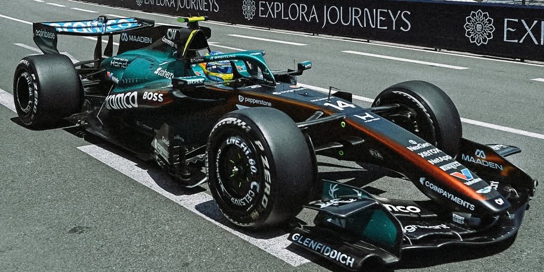 Fernando Alonso en Mónaco - Foto: Aston Martin Aramco Formula One Team